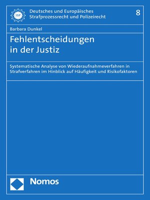 cover image of Fehlentscheidungen in der Justiz
